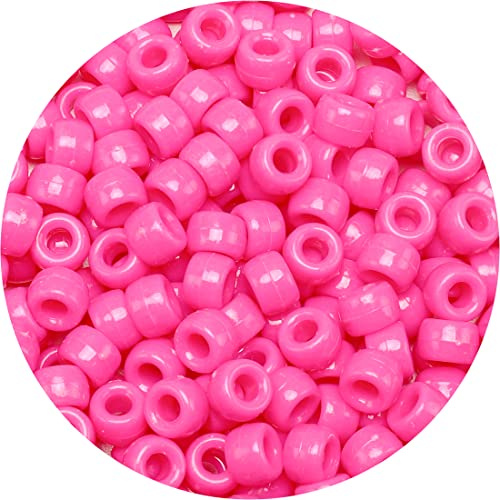 Eppingwin Beads and Bead assortments (1000 Pony Beads-Pink Solid)…