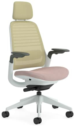 Steelcase Series 1 Ergonomischer Bürostuhl mit LiveBack Lumbalstütze, 4D-Armlehnen, anpassbarer Kopfstütze Linse