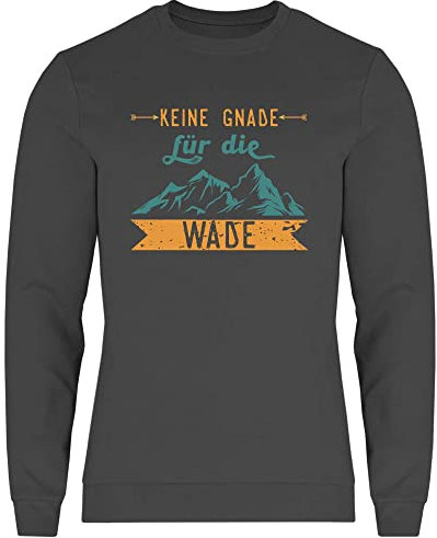 wowshirt Herren Sweatshirt Keine Gnade Für Die Wade Wanderer Bergsteiger Hiker Hiking, Größe:XL, Farbe:Light Graphite