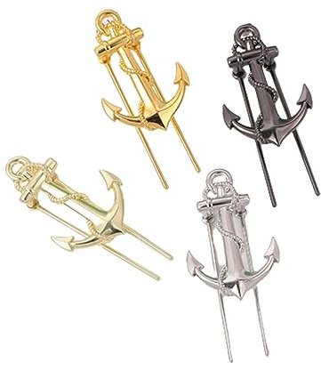 ARFUKA 4 Stück Lesezeichen Edelstahl Schiff Anker Geformte Bookmark Buchenzeichen Kleine Geschenke für Freunde Fraue Kinder Schüler Lehrer