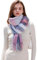 Longwu Femmes Tartan écossais Multicolore Dames écharpe et châle Wrap Cachemire Sensation Hiver Doux Chaud Longues Grandes écharpes, Thanksgiving