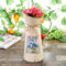 BradOc Shabby Blumenvase Vintage Gießkanne Rustikaler Blumentopf Shabby Chic Deko Landhaus Vase Metall Krug Eisen Eimer Retro Übertopf Für Balkon Schreibtisch,Braun