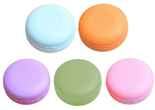 HNJUSR 5 Piezas Envases para Cosmetica, 10ml Botes Viaje Bote Plastico con Tapa, Contenedores de plástico, para Cosmetica de Viaje Botes de Plástico Rellenables para Cremas, Lociones, Maquillaje