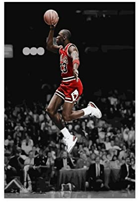 OakiTa Michael Jordan Basketballspieler-Poster (2) Leinwand-Poster, Wandkunst, Dekordruck, Bild, Gemälde für Wohnzimmer, Schlafzimmer, Dekoration, ungerahmt, 30 x 45 cm