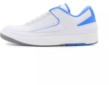 Jordan Herren 2 Retro Low UNC White/University Blue (DV9956 104), Weiß/Uni Blau, 42 EU