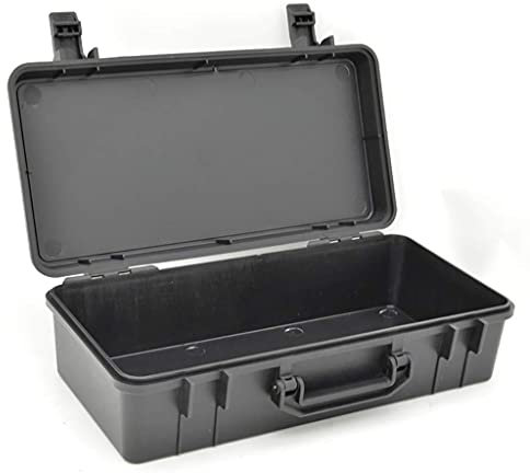 Hard Shell Tool Case Weatherproof/Shockproof Plastic Toolbox Portable Small Equipment Case for Instruments Accessories Transport Box ()