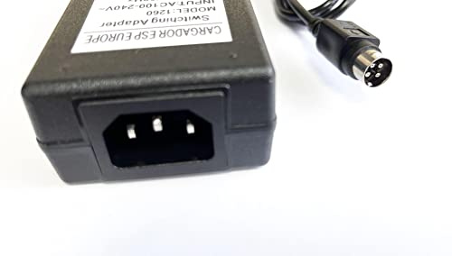Cargador ESP Ladegerät Netzteil Adapter 12V 6A 4 Pin Kompatibel mit Ersatz für LI SHIN INTERNATIONAL Enterprise Corp 0219B1280 Ersetzt Ladekabel Netzadapter Netzkabel Replacement