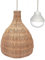 Lumisky Suspension BELLA NOMAD en rotin naturel style bohème avec ampoule LED blanc/RGB nomade