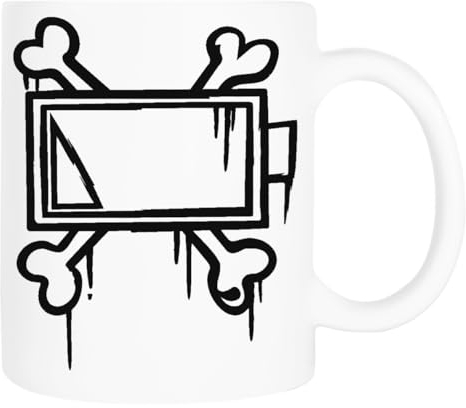 Generisch Uzi Doorman Bone Batttery Keramiktasse, Weiß, Klassische Tasse