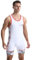 Viisendy Pro Einteiliger Wrestling-Gewichtheber-Sportanzug für Herren Weiß schwarz M