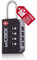 iXLOCK Candado Maleta TSA Anti robo. Candado Numerico 4 Digitos. Candado Combinacion Taquilla para Mochilas Maletas y Taquilla Gimnasio. Candado Seguridad Equipaje Negro 1