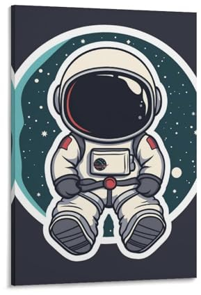 YTPONBCSTUG Wall Art Canvas Painting Poster HD Print Mechanical Person Picture Home Office Decor Living Room Bedroom Decorations Ready To Hang 16x24inch(40x60cm)