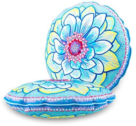 Bine Brändle - Dekokissen - Bunte Auswahl - Kissen mit Füllung - Mandalas - Bordürenliebe - Blüten - Blätter - Seerosenteich - Unterwasserwelt - Herzen - Monster - Regenbogen