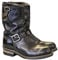 ORANDESIGNE stivali alti per gli uomini vintage stile cowboy western stivali lunghi stivali da equitazione casual stivali da moto moda all'aperto moda slip on slip equestrian scarpe A Nero 41 EU