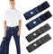CPRNQY 2-Paare Gürtel Ohne Schnalle, Gürtel Ohne Schnalle Herren, Ohne Schnalle Gürtels Damen, Herren Schnallenfrei Elastischer Gürtels Schnallenloser Stretch Taillengürtel Unsichtbarer für Jeans