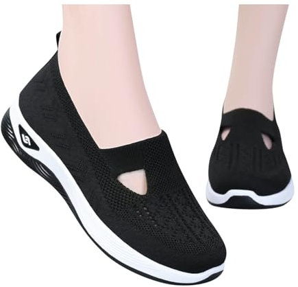 Sneaker,Sneaker Damen Vermascht Turnschuhe Leichte Atmungsaktive Lässige Komfort Laufschuhe Flache Anti Rutsch Bequem Sportschuhe Outdoor Walkingschuhe Laufschuhe Straßenlaufschuhe