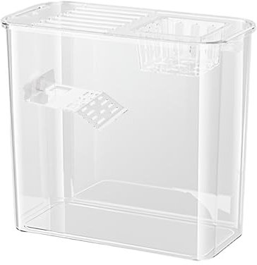 Acuario transparente - Cuenca de agua, piscina de tortugas con lona de escalada, acuario transparente, acuarios transparentes para la extracción de agua y tortugas tierras