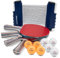 Hy-Pro Table Tennis Set – 4 Person Portable Ping Pong Set with Retractable Table Tennis Net, 4 Bats, 6 Balls & Carry Case, Quick Setup, Up to 170 cm Extendable Net, Indoor & Outdoor, Travel Ready