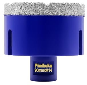 Diamant Fliesenbohrer 90mm,M14 Diamantbohrer Glasbohrer für Fliesen Porzellan Keramik Marmor Granit Bohrungen, für Winkelschleifer