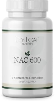 NAC 600mg N-Acetyl Cysteine, 30 Day Supply | Gluten-Free, Vegan & Vegetarian Friendly, Antioxidant & Immune Support Supplement