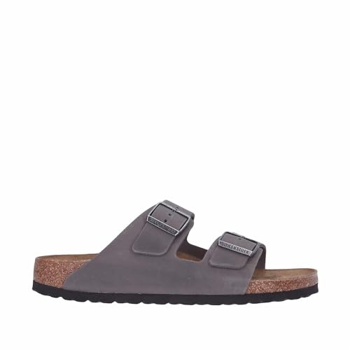 Birkenstock - Niedrige Sandale aus Eisen Art. 1027026, Eisen, 46 EU