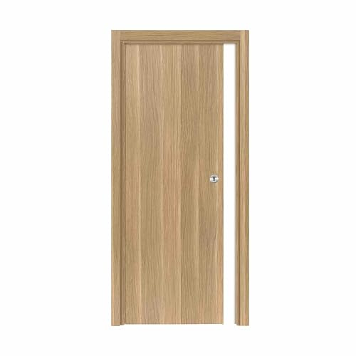 Porte coulissante cloison Matild 73 cm avec crochet cylindre rond chromé