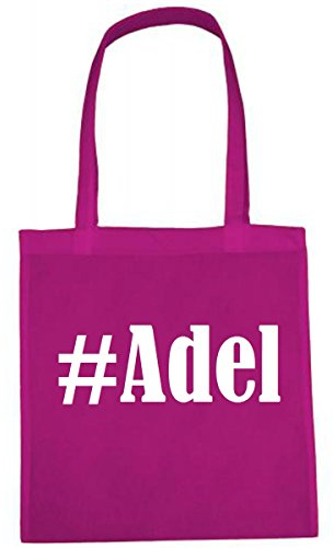 Reifen-Markt Tasche #Adel Größe 38x42 Farbe Pink Druck Weiss