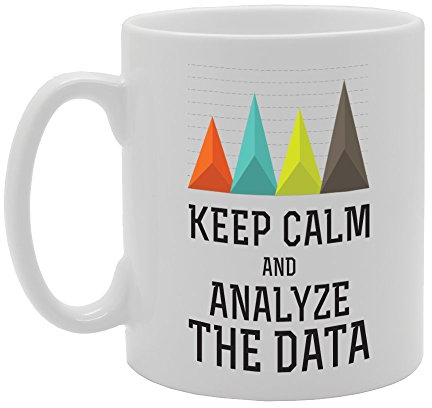 MG3494 Keep Calm And Analyze The Data Novelty Gift Printed Tea Coffee Ceramic Mug