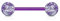 viva-adorno Barbell Piercing Stab Zungenpiercing Kunststoff Glitter Glitzer Kugeln Acryl flexibel Brustpiercing Z314, Lila