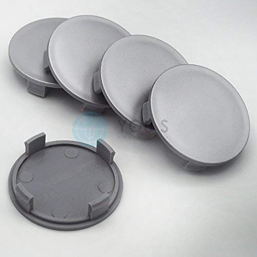 5 x YOU.S Nabenkappen Nabendeckel Felgendeckel 55,5-51,6 mm - silber