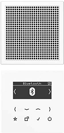 Jung DABLS1BTWW Smart Radio DAB+ mit Bluetooth Set Mono Alpinweiß Serie LS