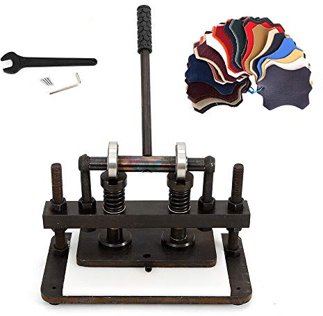Manuelle Leder Maschine Schneiden Prägen Leder Stanzmaschine Prägemaschine 26x12cm