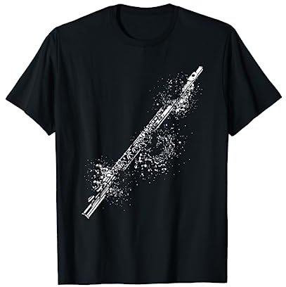 Querflöten Spieler Spielerin | Musik Design | Querflöte T-Shirt