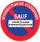 Panneau PVC interdit de stationner Diamètre 25x25cm épaisseur 5mm