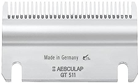 Kerbl GT511 Untermesser für Aesculap Schermesser Econom, 31 Zähne, 1mm Schnittlänge, 100 Stück