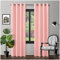 Eyelet Top Blackout Curtains Large Door Thermal Insulated Panels For Bedroom/Living Room, Blush Pink, 90X90 Inch