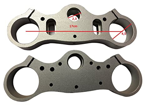 COPPIA PIASTRE STELO FORCELLE PER 47 CC PIT BIKE DIRT BIKE