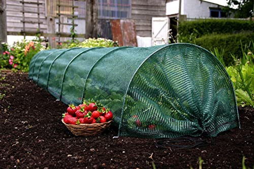 Muddy Hands 3m Long Net Grow Tunnel Cloche Garden Fruit Salad Vegetable Plant Insect Bird Pest Sunlight Shade Protection Cover