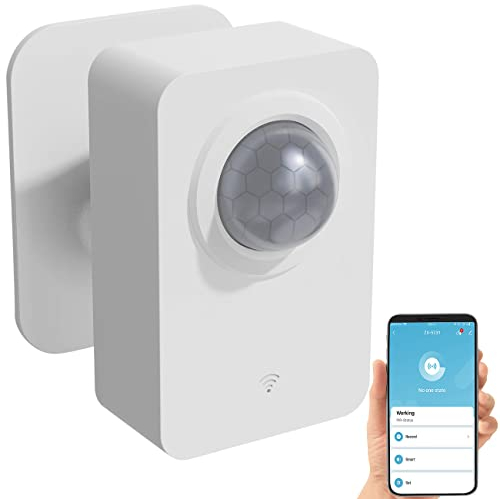 Luminea Home Control Elesion Bewegungsmelder: ZigBee-PIR-Bewegungsmelder, 8 m Reichweite, 128° Erfassungswinkel, App (Smart, ZigBee Bewegungssensor, Überwachungssystem Funk)