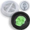 Totenkopf-Aschenbecher-Form, 3D-Halloween-Partygeschenke, DIY, Handwerk, Geschenk, Silikon-Skelettform für Harz, Kerze, Epoxid-Gussformen, zur Herstellung von Schmuck-Aufbewahrungsbox, Aschenbecher