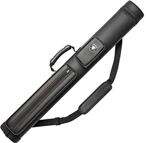 Adhafera Billardqueue-Koffer 2x2 Hard Pool Stick Case aus Kunstleder Billard Zubehör