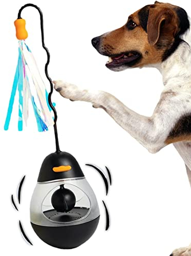 Fowybe Haustier-Katzen-Tumbler-Spielzeug | Cat Stick Tumbler gegen Langeweile Spielzeug,Auslaufender Futterball Slow Feeder Futterspender Leckerliball Haustierspielzeug für Katze