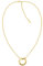 Calvin Klein Gliederhalskette für Damen Kollektion TWISTED RING aus Gelbgold mit einem Charm - 35000307