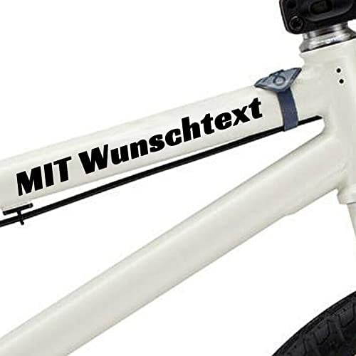 MIGIAN Wunschtext Beschriftung Fahrradaufkleber für Rahmen zur Verschönerung des Fahrrad oder Fahrradhelms, personalisierbar