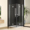 Eckeinstieg Duschkabine 80x80cm Doppel Falttür Duschabtrennung, Goezes 80x80 cm Dusche Faltbar Duschkabine 6mm Nano ESG Sicherheitsglas, Eckdusche Glas Easy-Clean Komplettdusche Höhe 195cm