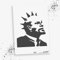 LaserCad Schablonen BANKSY Streetart (B067, Lenin in Sight, DIN A4) Stencil für Graffiti, Airbrush, Kunst, Deko, zum Malen