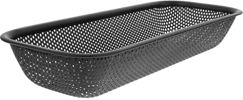 Luxshiny Mesh Cutlery Tray 12in Utensil Drawer Organizer Mesh Stainless Steel Flatware Drawer Organizer for Cutlery Spoons Cooking Utensils Gadgets(31X13CM)