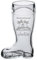LUXENTU Bierstiefel mit Gravur, Bierglas mit 0,5 Liter Füllstrich, Personalisiertes Glas mit Name & Kneipen-Motiv, Geschenk zum Vatertag/Geburtstag, Spülmaschinengeeignet, Palmen & Strand