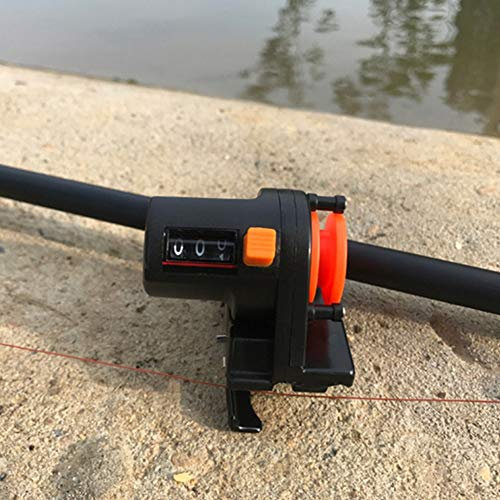 BROLEO Contador de línea de pesca, contador de profundidad de línea de pesca 0-999M para agua dulce