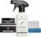 CREVIVE Flüssigleder Weiß 50 ml & Lederreiniger 250 ml - Leder Reparatur Set Weiß - Kunstleder Reparaturset - Lederreparaturset für Sofa, Couch, Lenkrad, Autositze